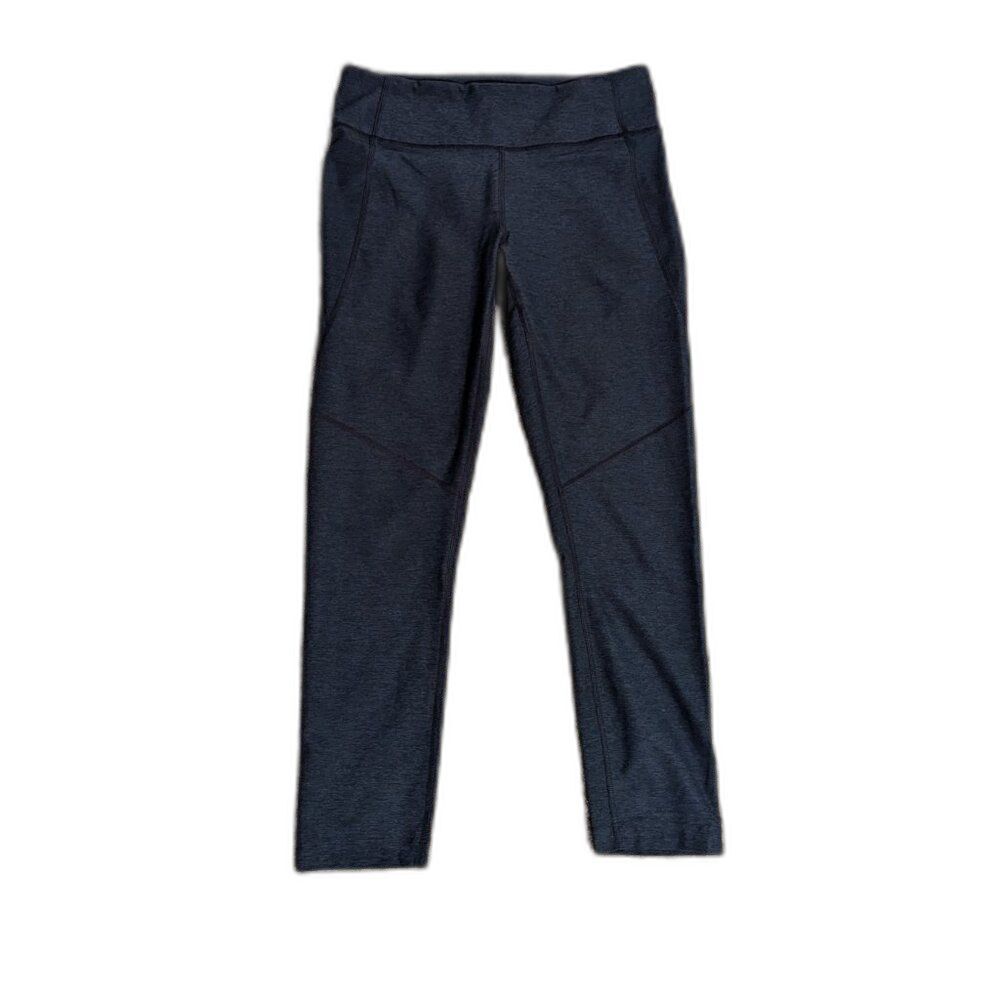 Outdoor Voices Athleticwear Heathered Blue Cropped Leggings Medium Athleisure